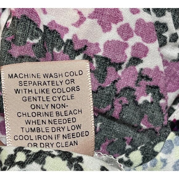 Philosophy Tunic Top Blouse Purple Pink Yellow Size 1X Viscose - Picture 8 of 8